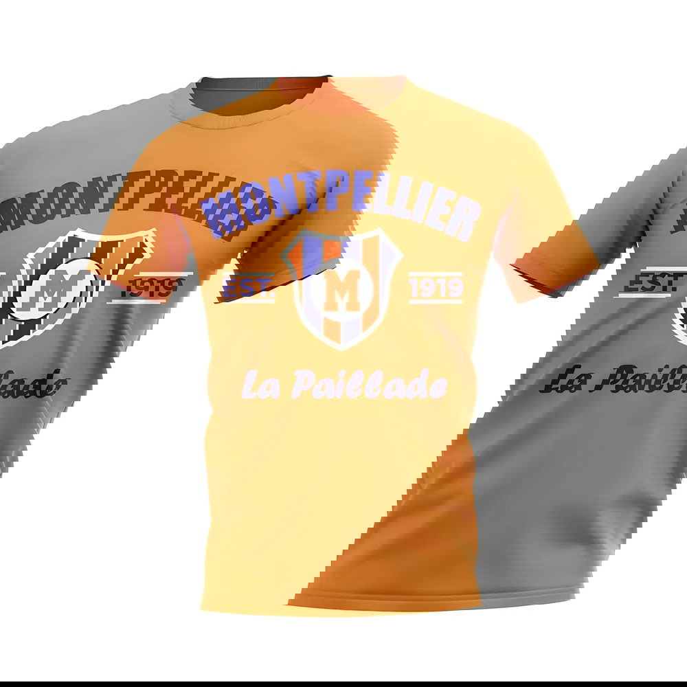 Montpellier Established Football T-Shirt (Orange)