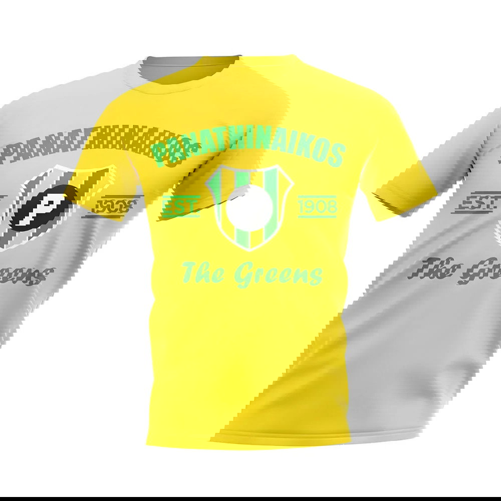Panathinaikos Established Football T-Shirt (Yellow)