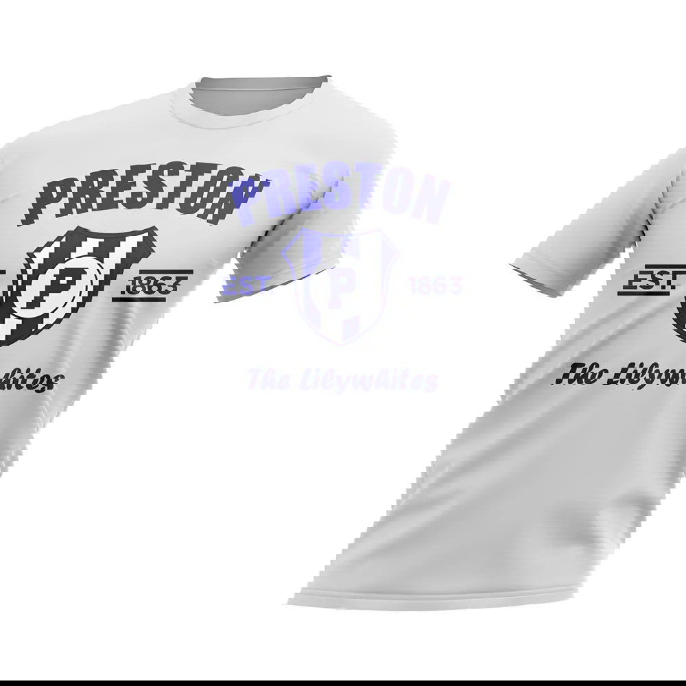 Preston Established Football T-Shirt (White)