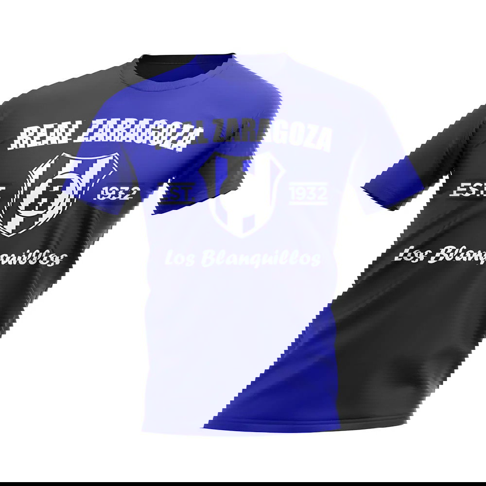Real Zaragoza Established Football T-Shirt (Blue)