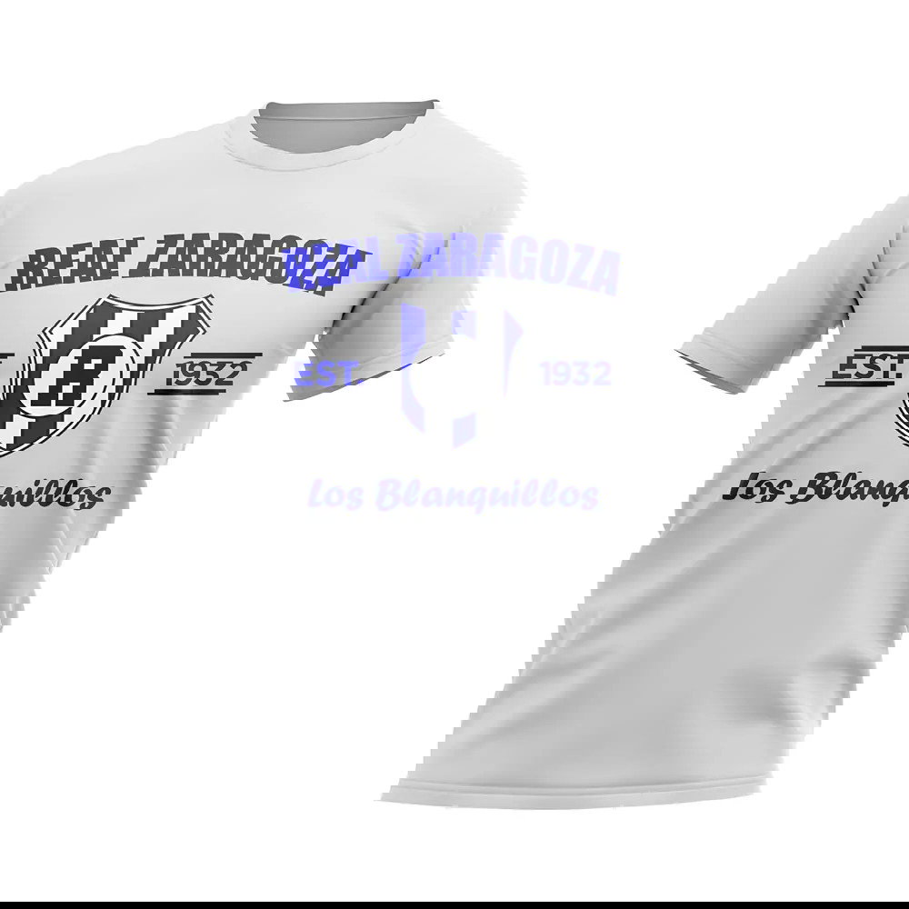 Real Zaragoza Established Football T-Shirt (White)