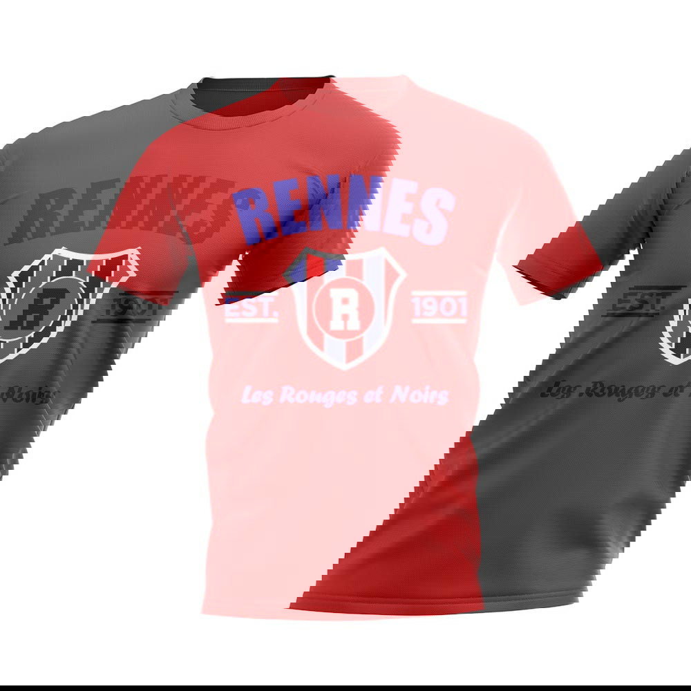Rennes Established Football T-Shirt (Red)
