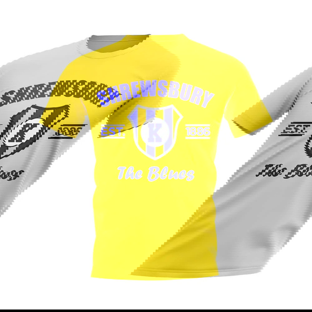 Shrewsbury Established Football T-Shirt (Yellow)