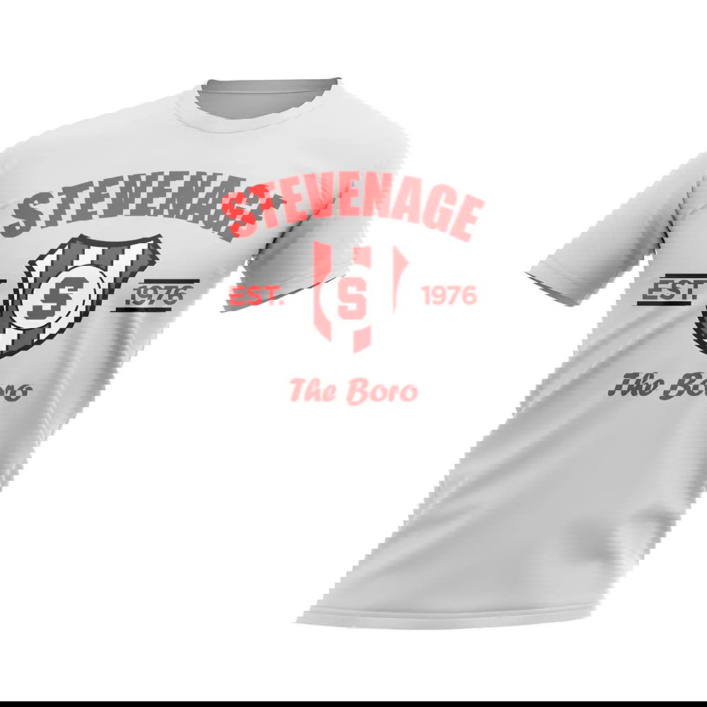 Stevenage Established Football T-Shirt (White)