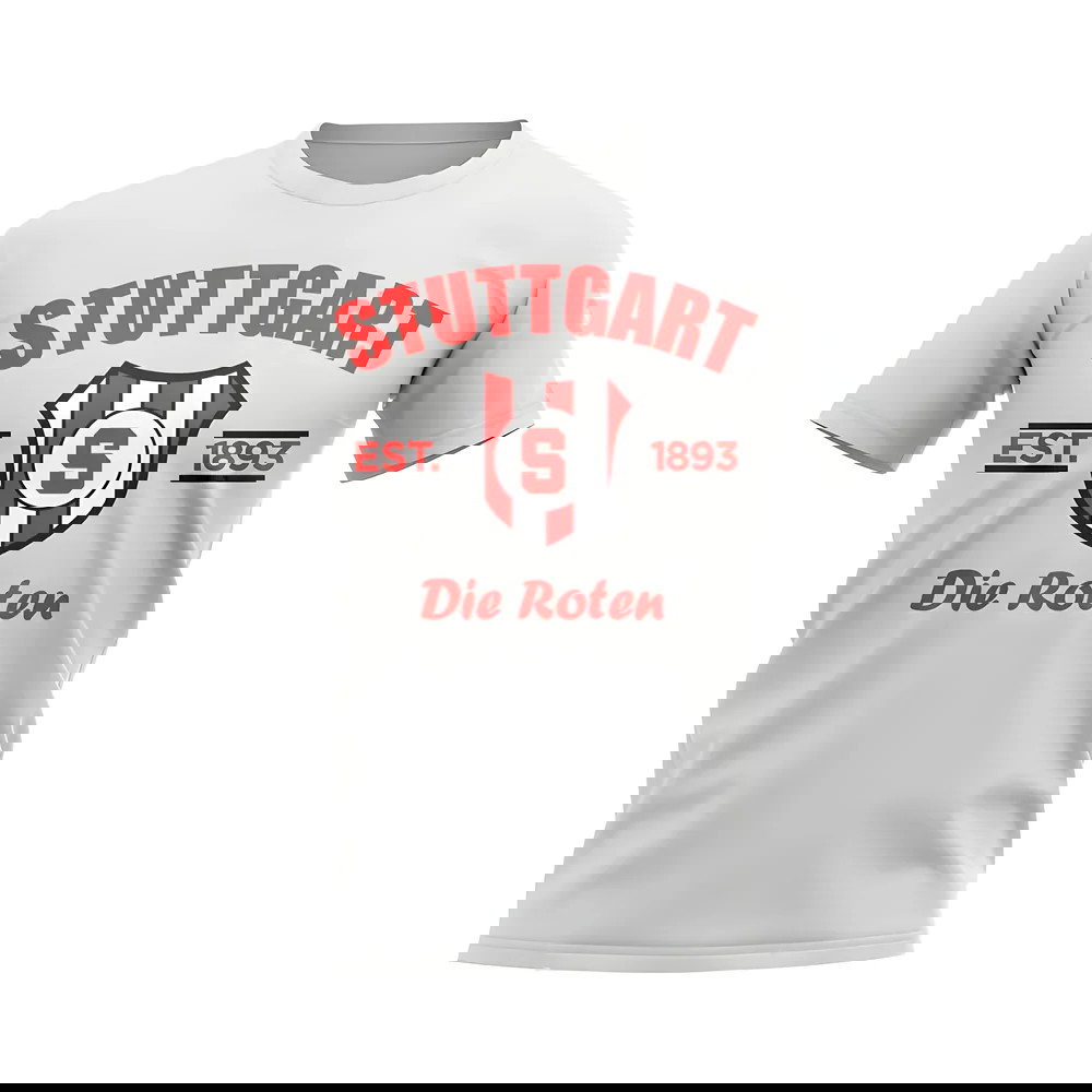Stuttgart Established Football T-Shirt (White)