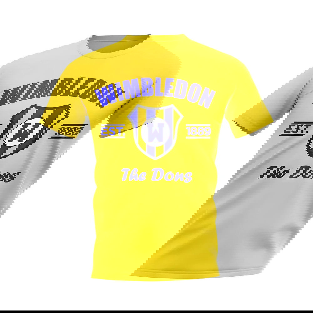 Wimbledon Established Football T-Shirt (Yellow)