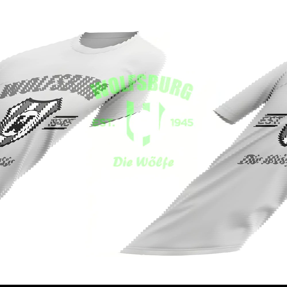 Wolfsburg Established Football T-Shirt (White)