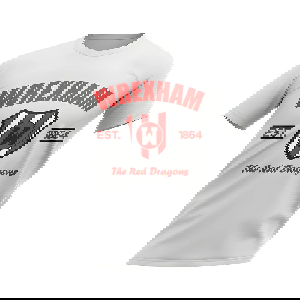 Wrexham Established Football T-Shirt (White)