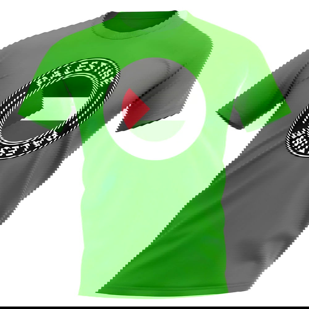 Palestine Football Badge T-Shirt (Green)
