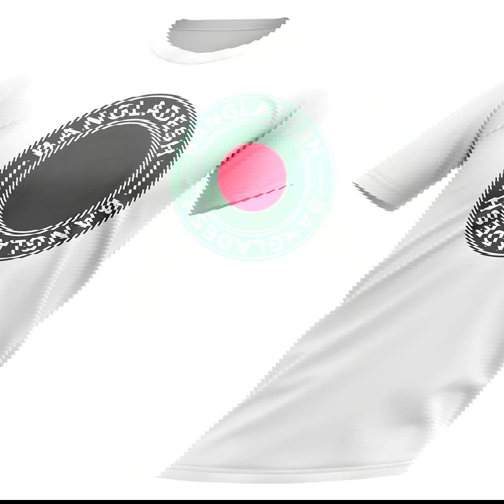 Bangladesh Football Badge T-Shirt (White)