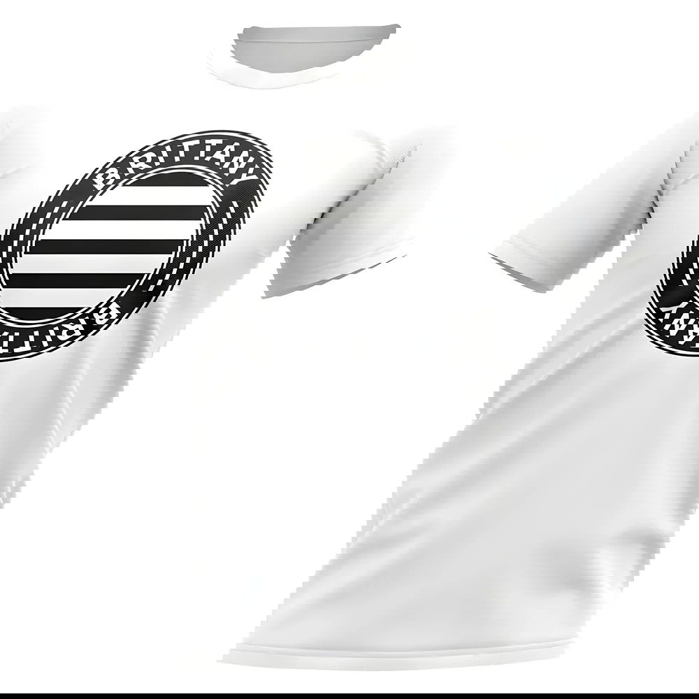 Brittany Football Badge T-Shirt (White)