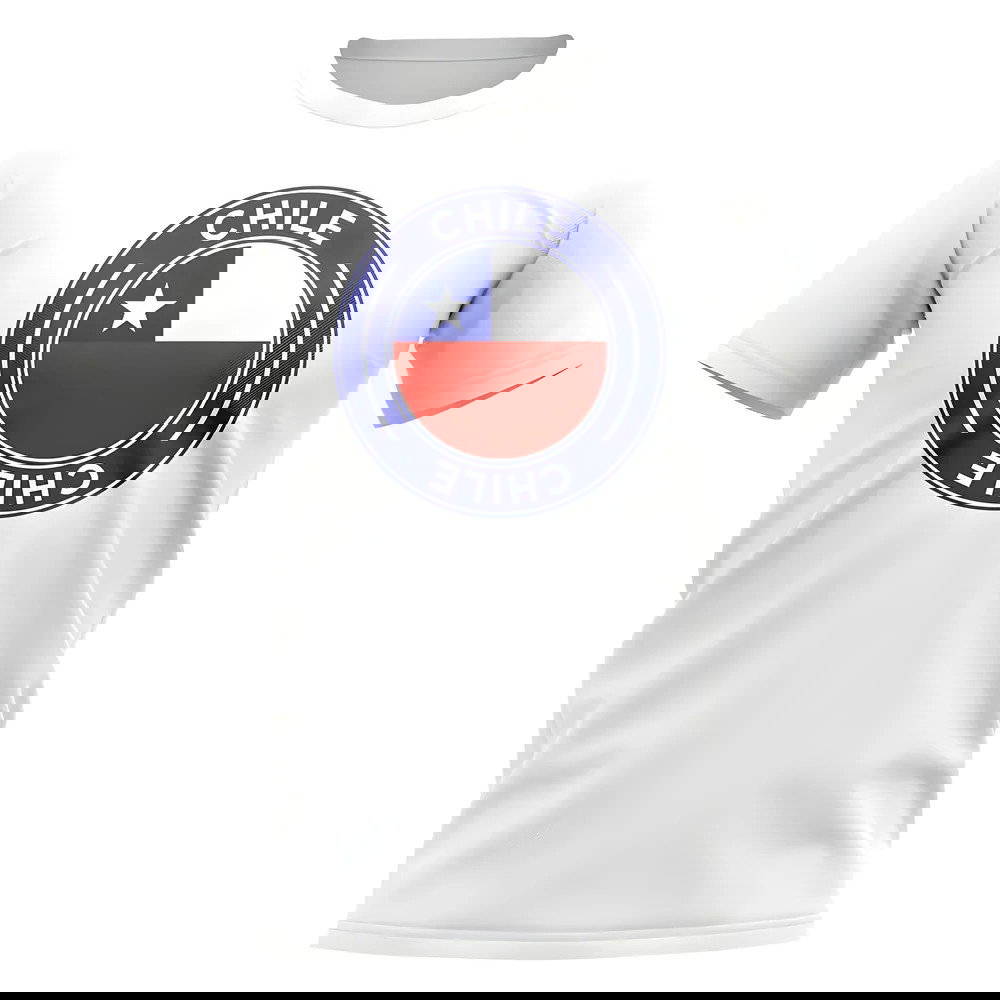 Chile Football Badge T-Shirt (White)