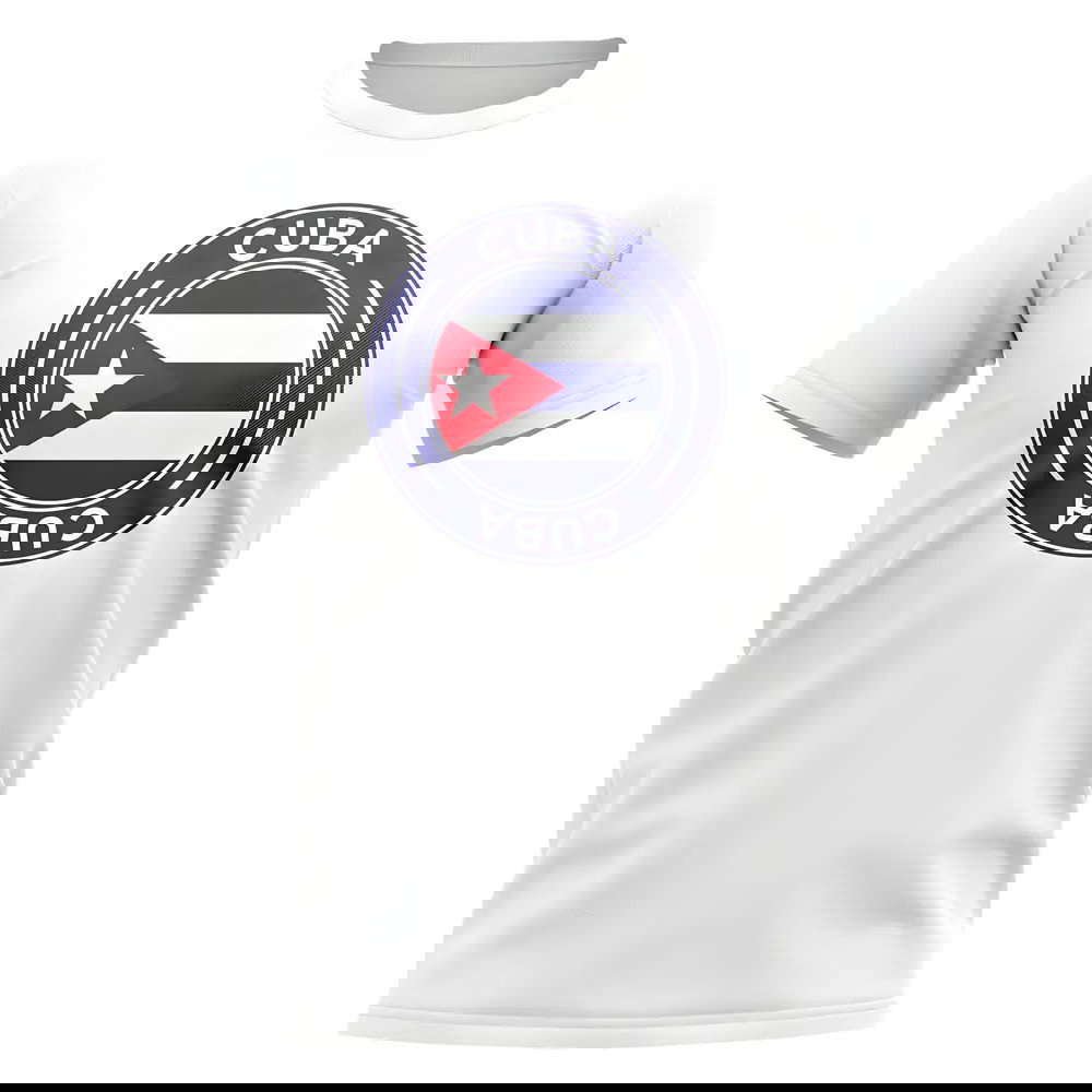 Cuba Football Badge T-Shirt (White)