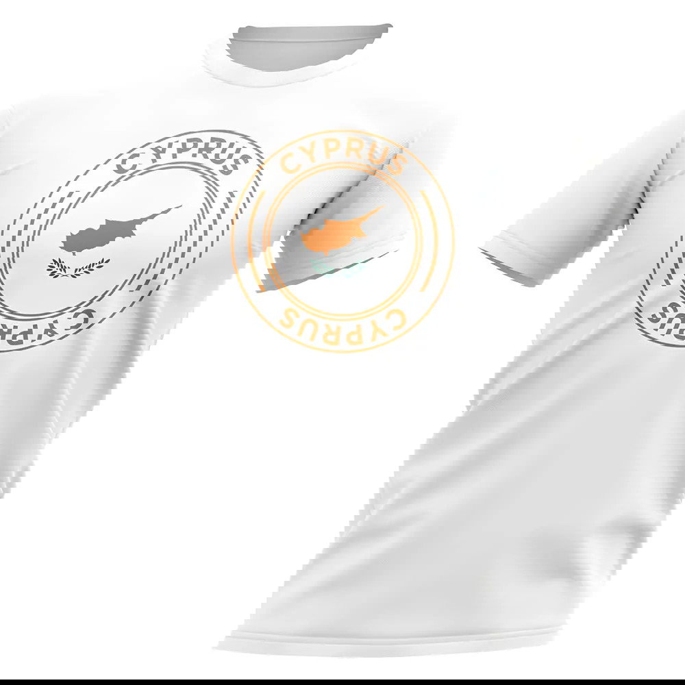 Cyprus Football Badge T-Shirt (White)