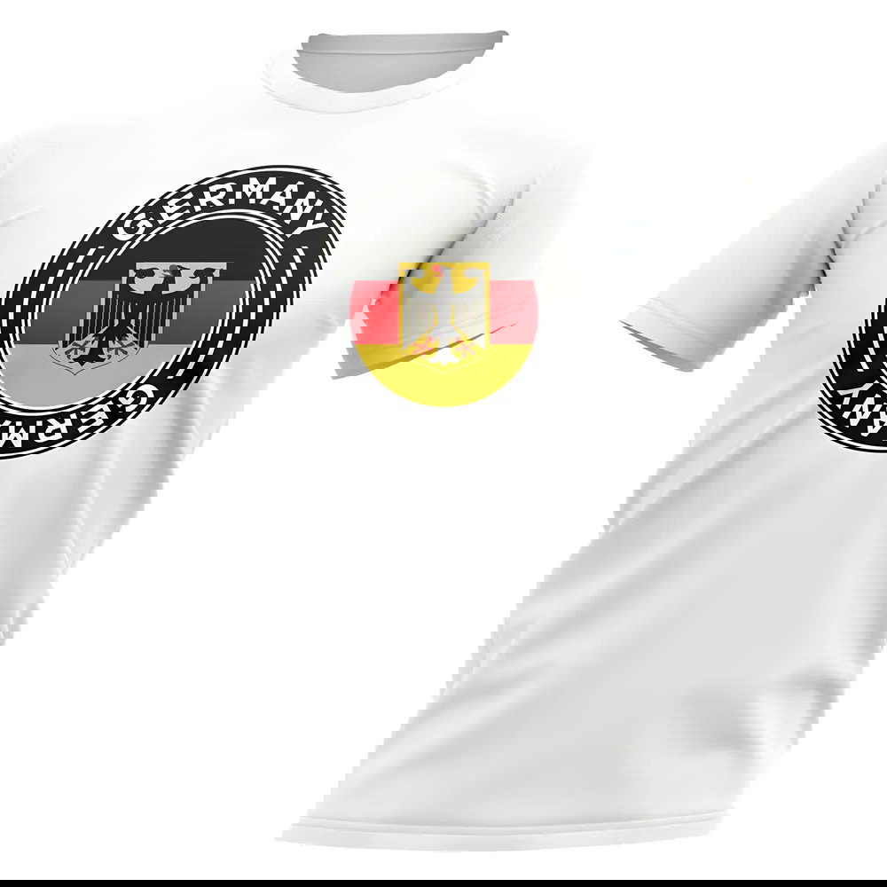 Germany Football Badge T-Shirt (White)
