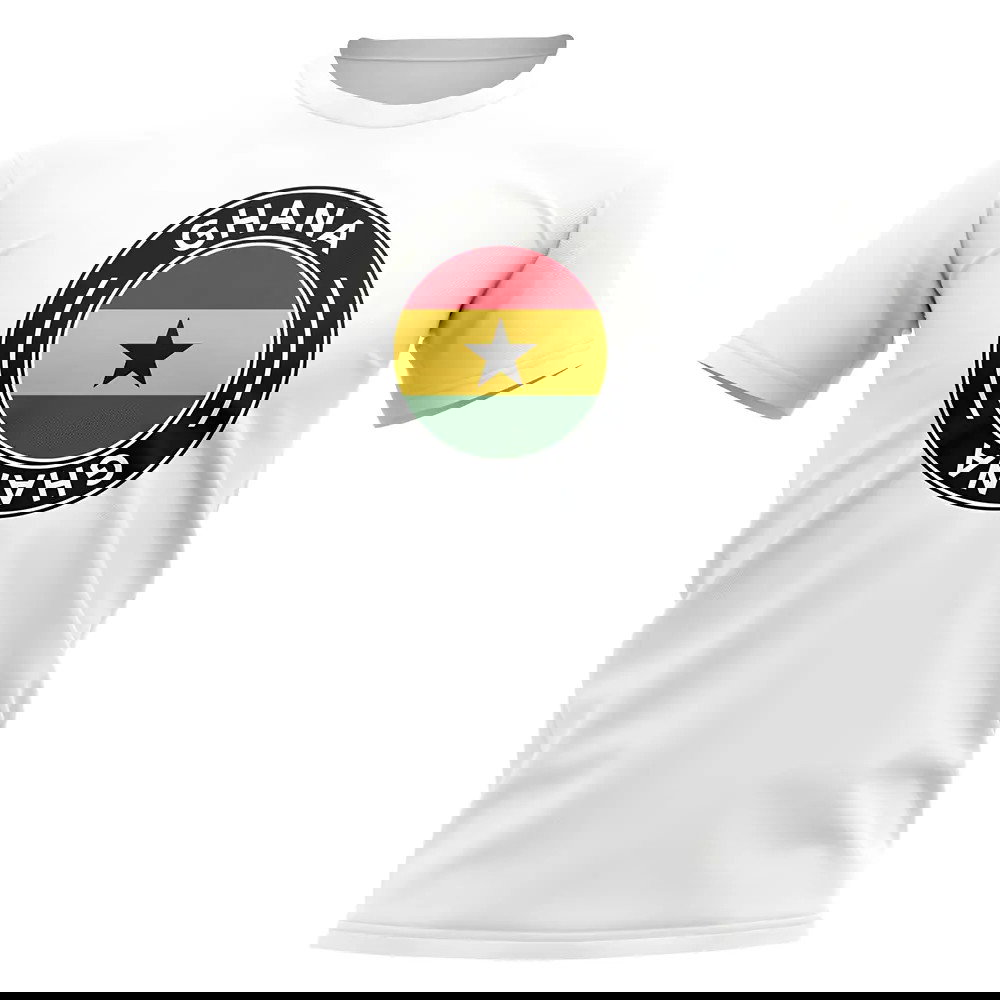 Ghana Football Badge T-Shirt (White)