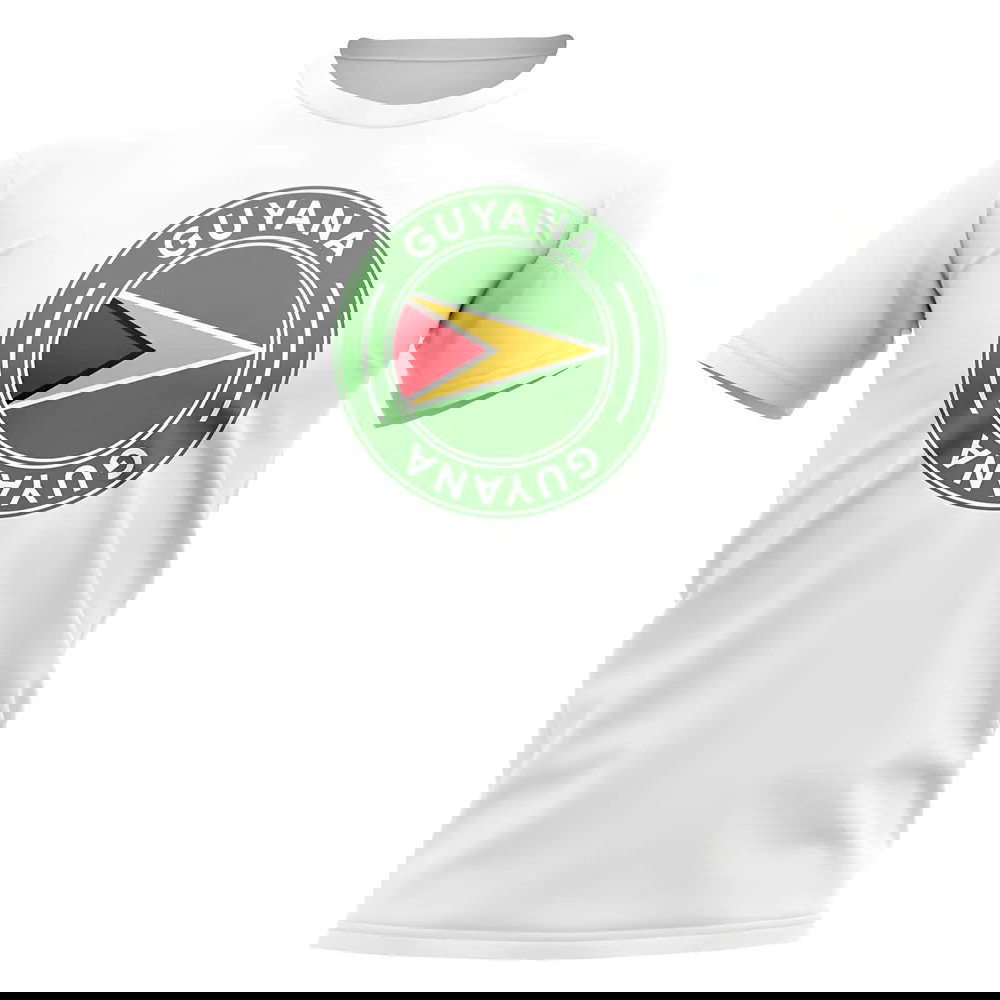 Guyana Football Badge T-Shirt (White)