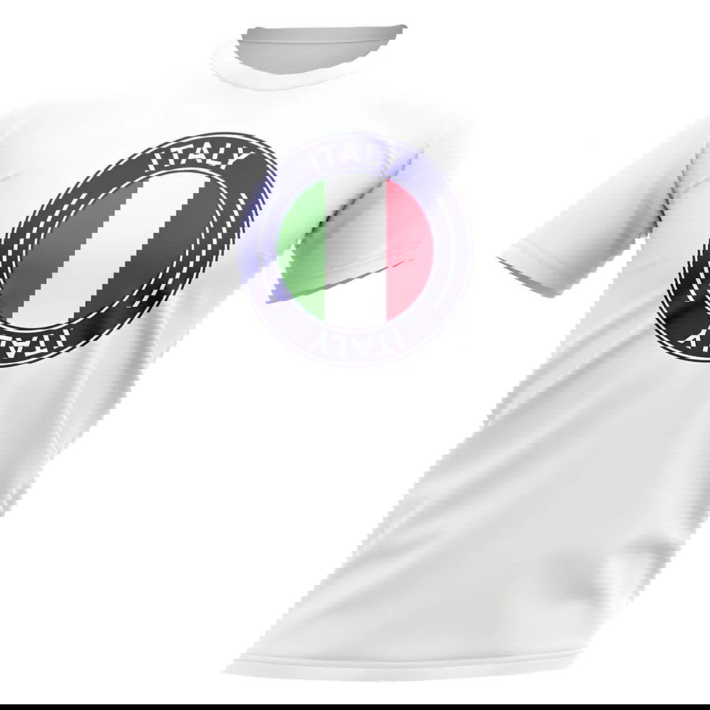 Italy Football Badge T-Shirt (White)