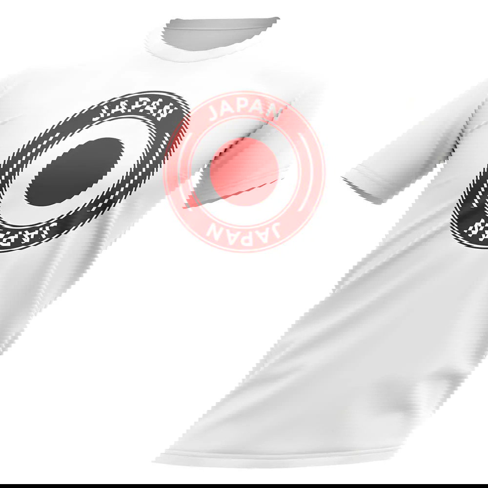 Japan Football Badge T-Shirt (White)