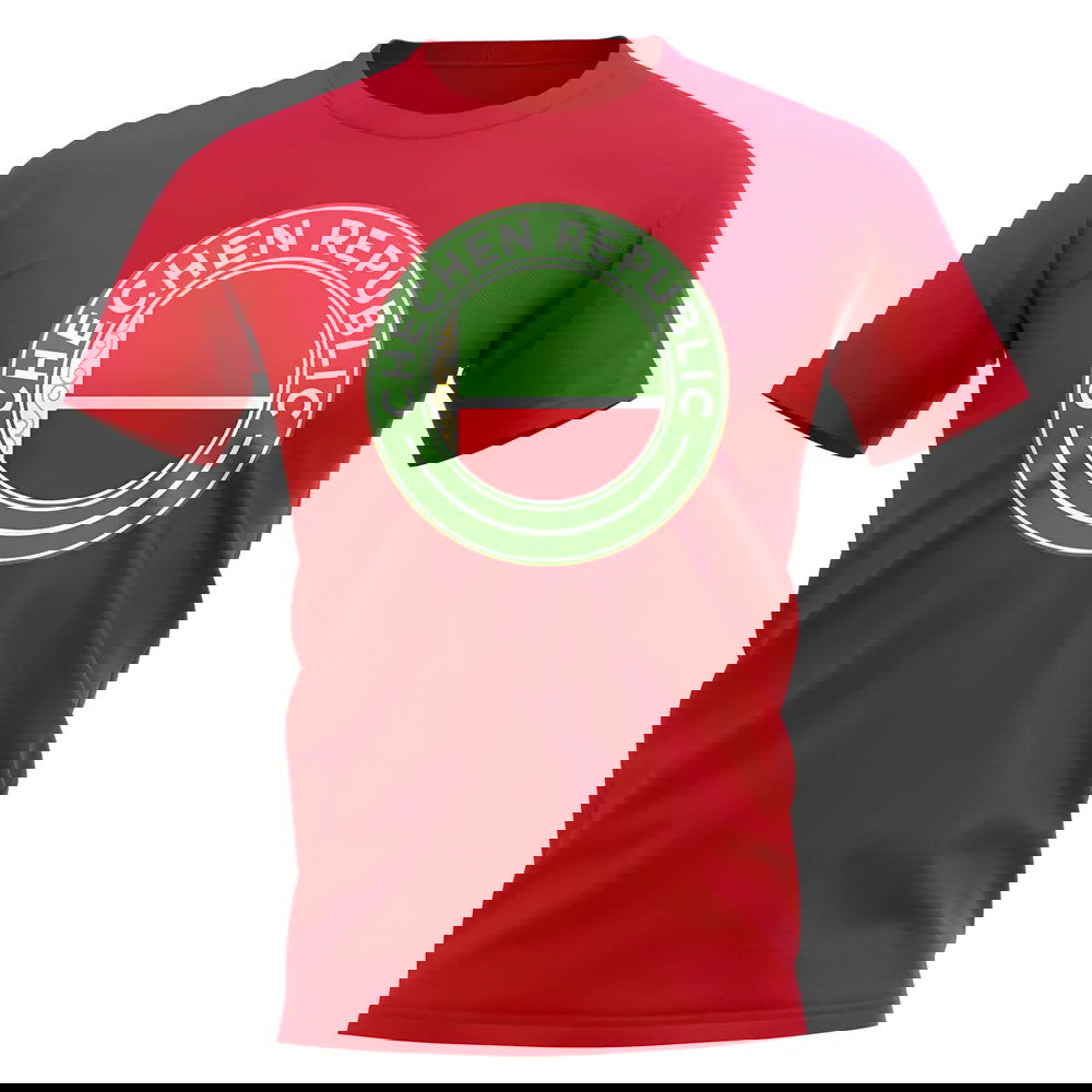 Chechen Republic Football Badge T-Shirt (Red)