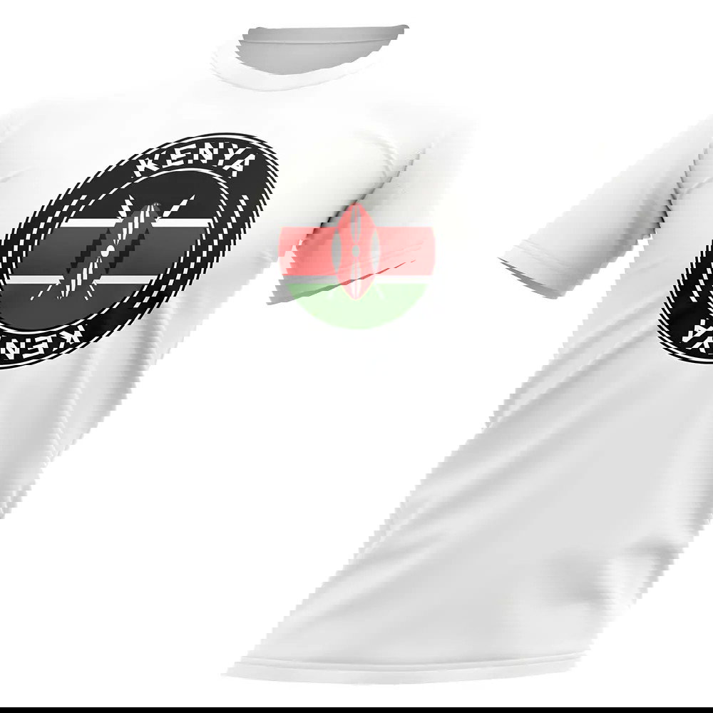 Kenya Football Badge T-Shirt (White)