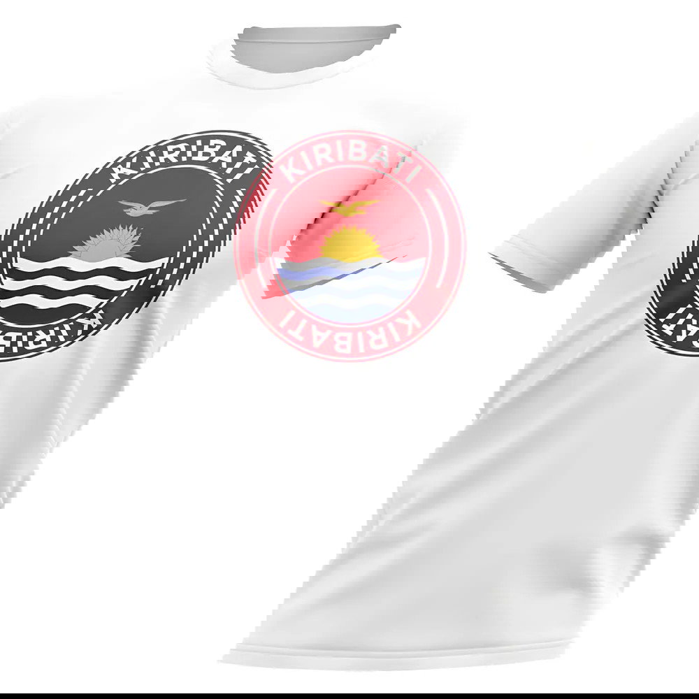 Kiribati Football Badge T-Shirt (White)