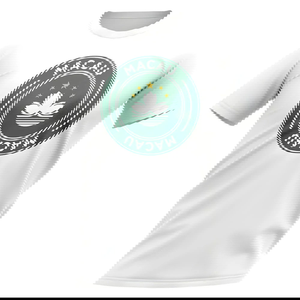 Macau Football Badge T-Shirt (White)