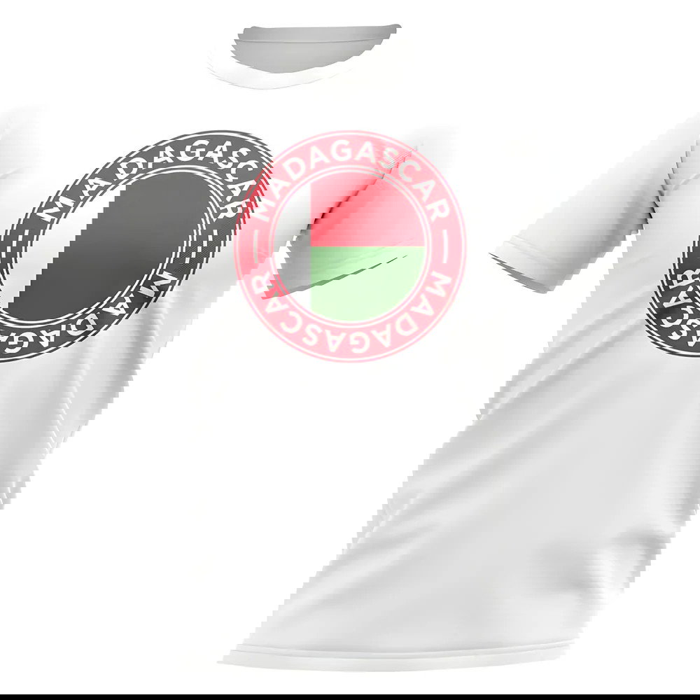 Madagascar Football Badge T-Shirt (White)
