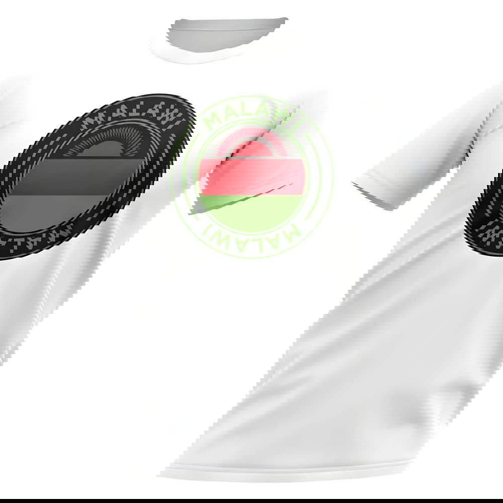 Malawi Football Badge T-Shirt (White)