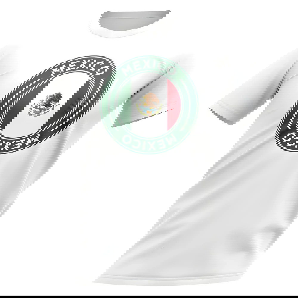 Mexico Football Badge T-Shirt (White)