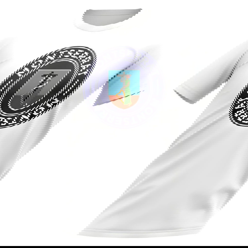 Montserrat Football Badge T-Shirt (White)