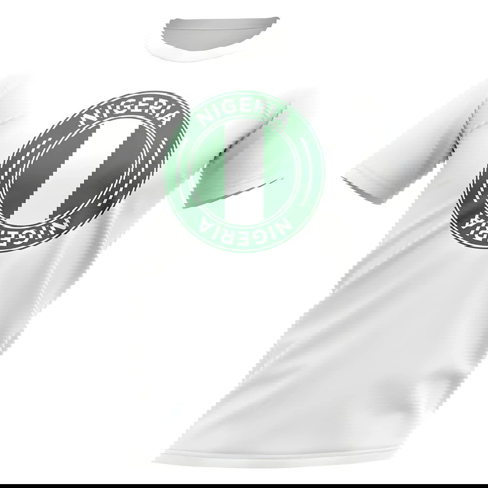 Nigeria Football Badge T-Shirt (White)