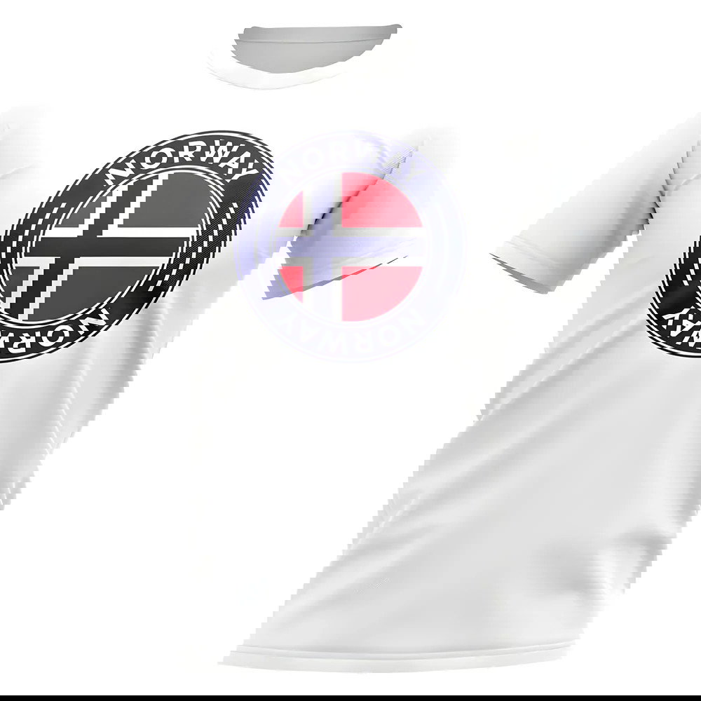 Norway Football Badge T-Shirt (White)
