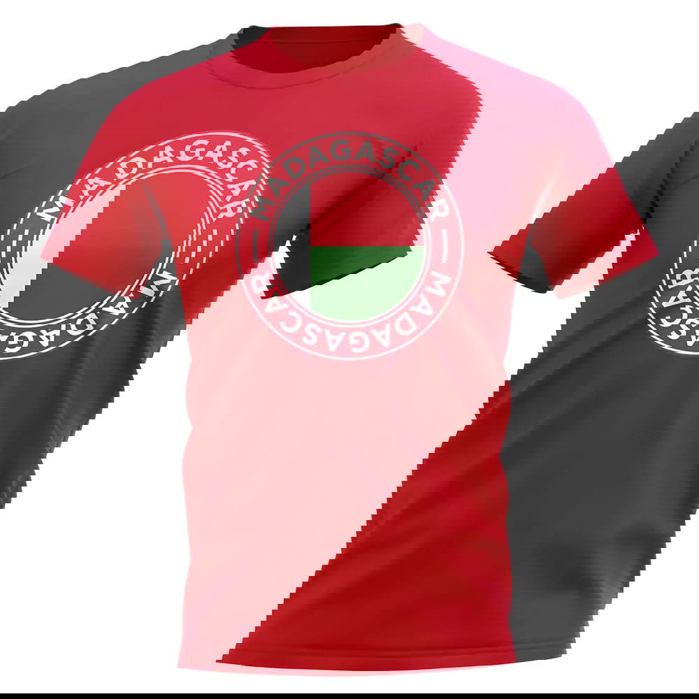 Madagascar Football Badge T-Shirt (Red)