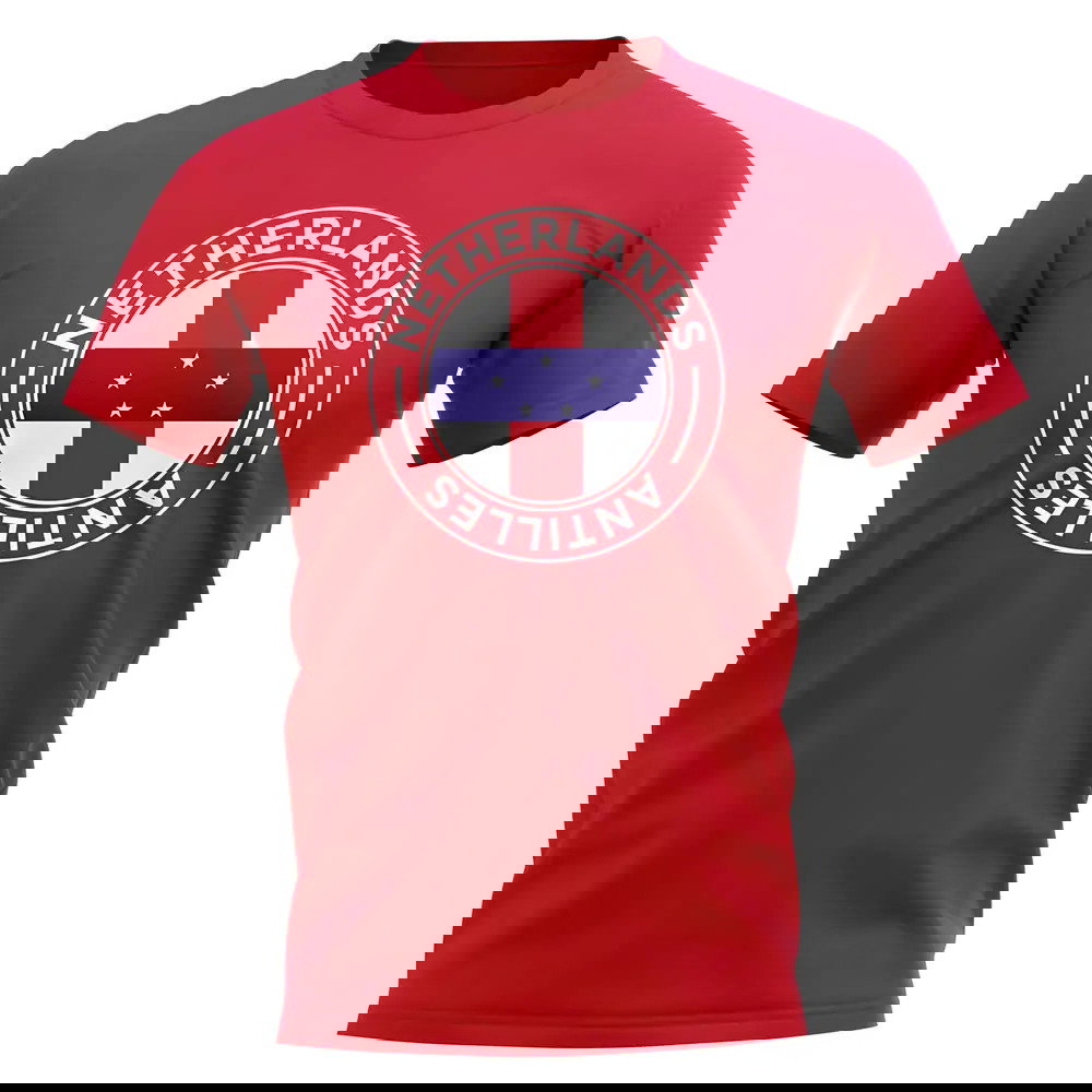 Netherlands Antilles Football Badge T-Shirt (Red)
