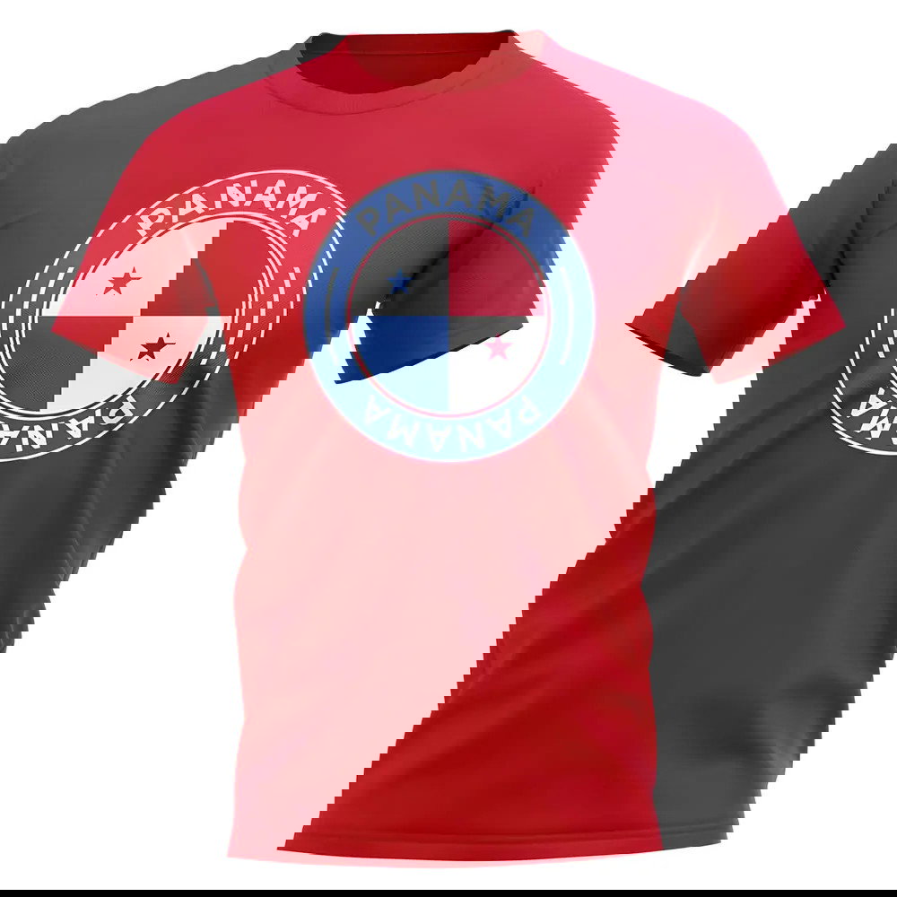 Panama Football Badge T-Shirt (Red)