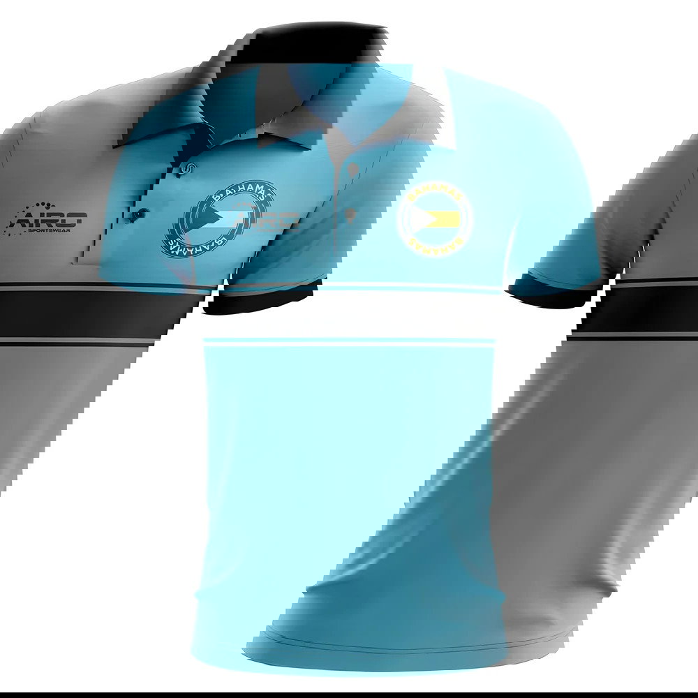 Bahamas Concept Stripe Polo Shirt (Sky)