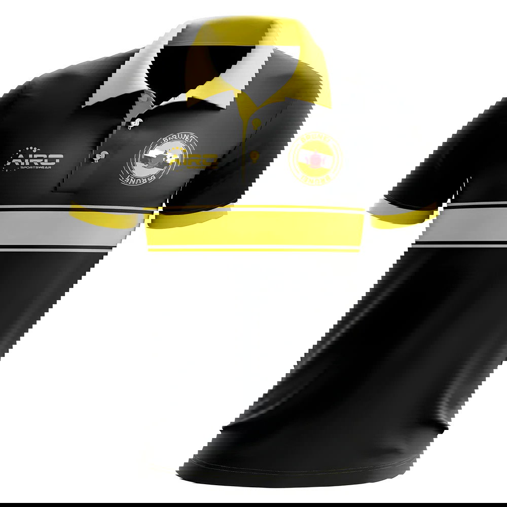 Brunei Concept Stripe Polo Shirt (Black)