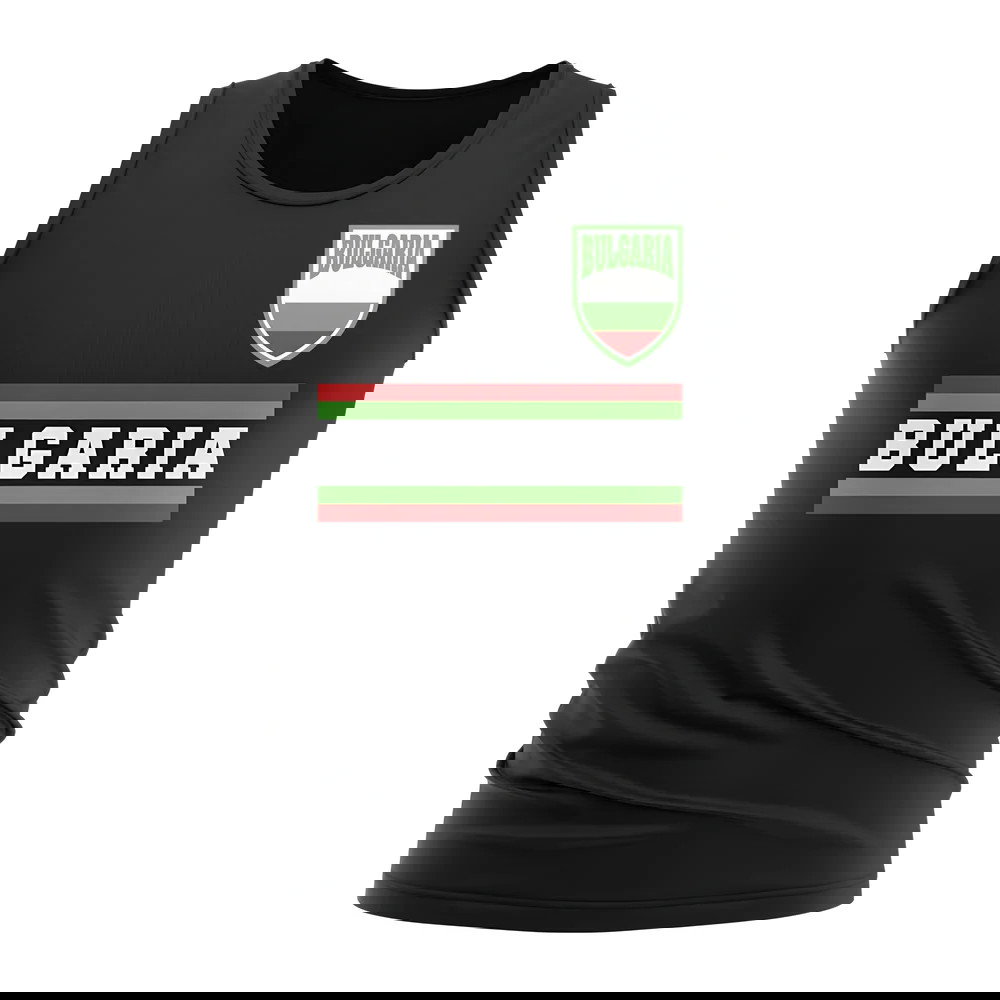 Bulgaria Core Football Country Sleeveless Tee (Black)