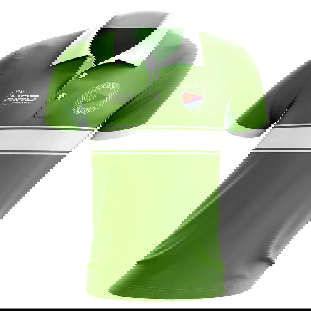 Eritrea Concept Stripe Polo Shirt (Green)