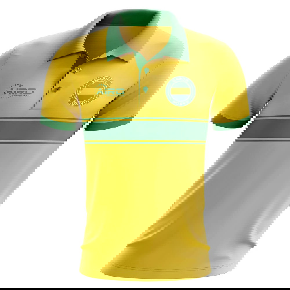 Gabon Concept Stripe Polo Shirt (Yellow)