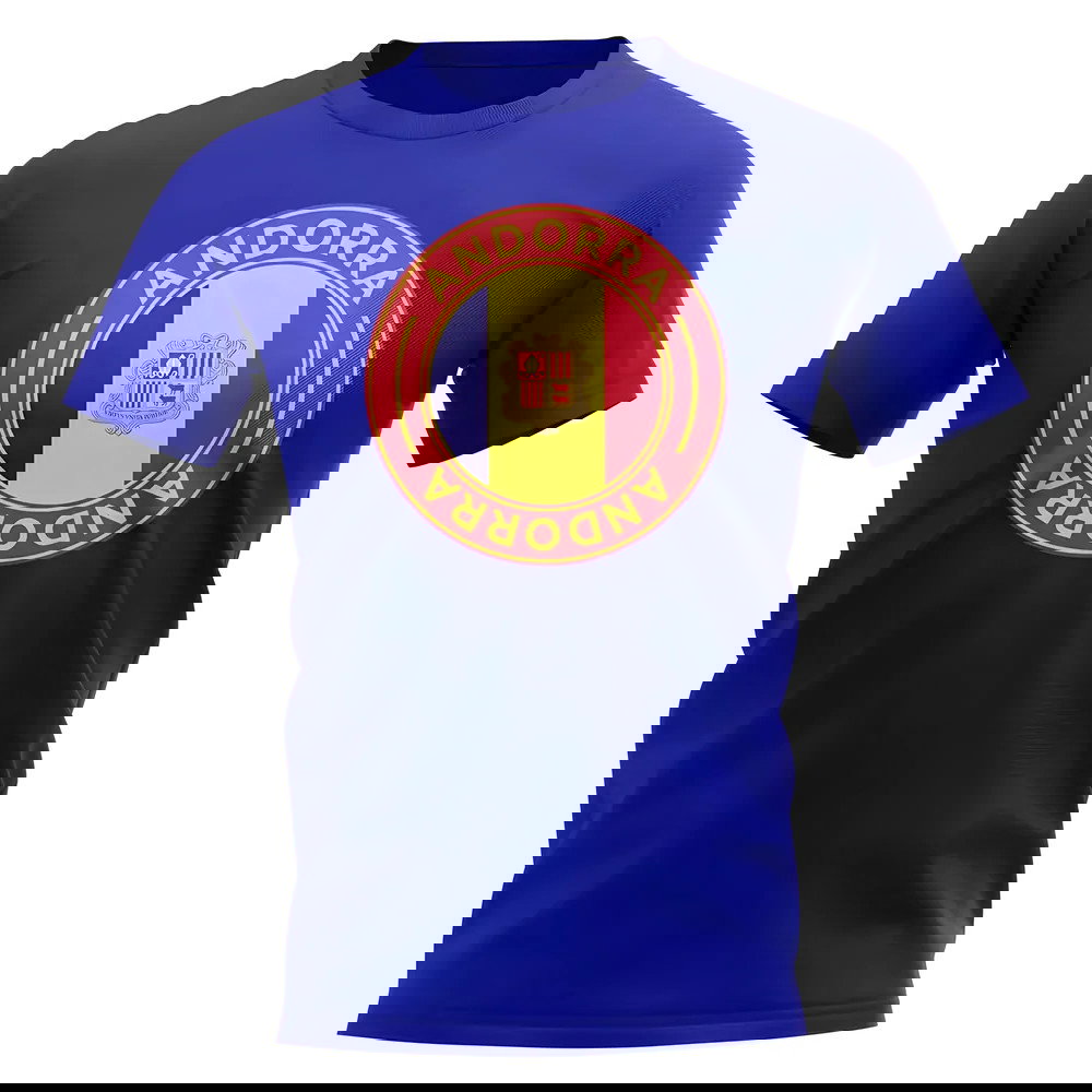 Andorra Football Badge T-Shirt (Royal)