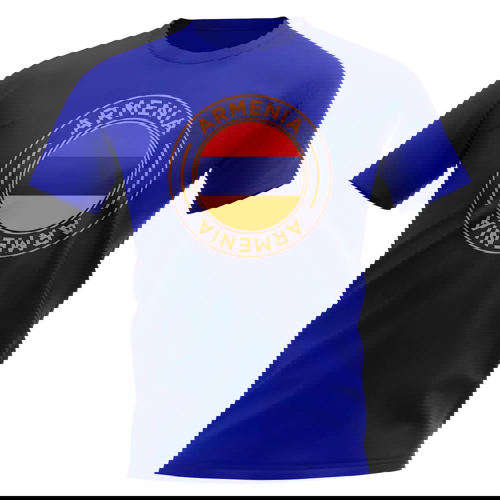 Armenia Football Badge T-Shirt (Royal)