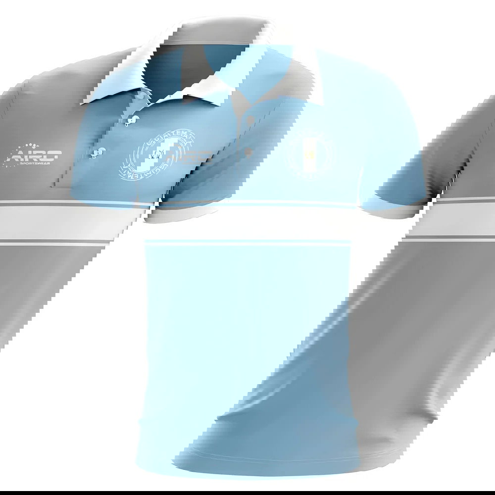 Guatemala Concept Stripe Polo Shirt (Sky)