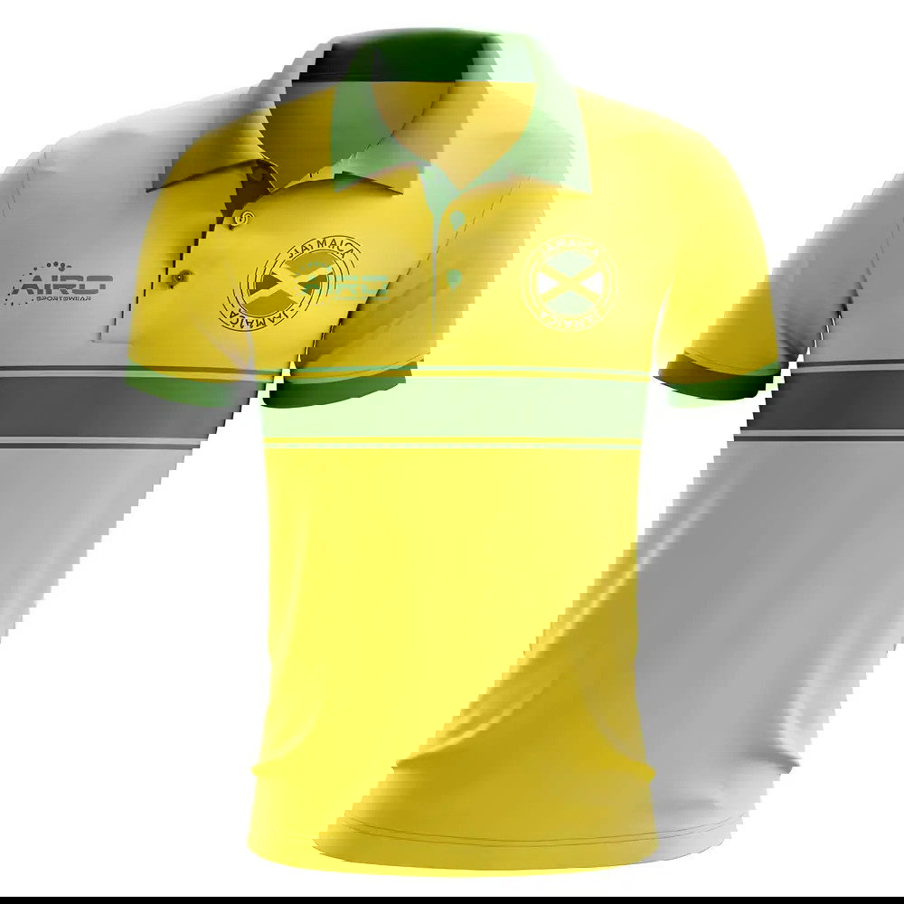 Jamaica Concept Stripe Polo Shirt (Yellow)