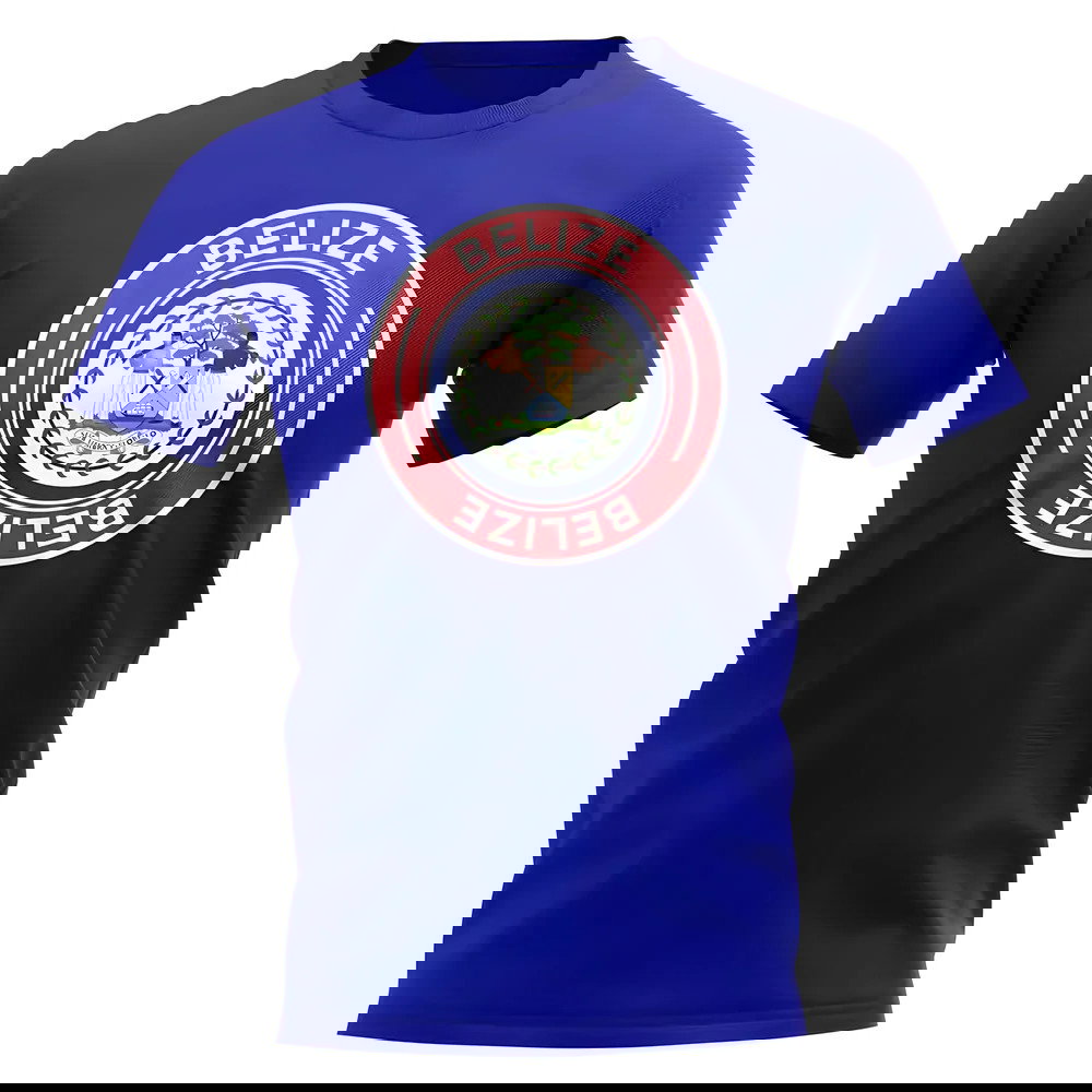 Belize Football Badge T-Shirt (Royal)