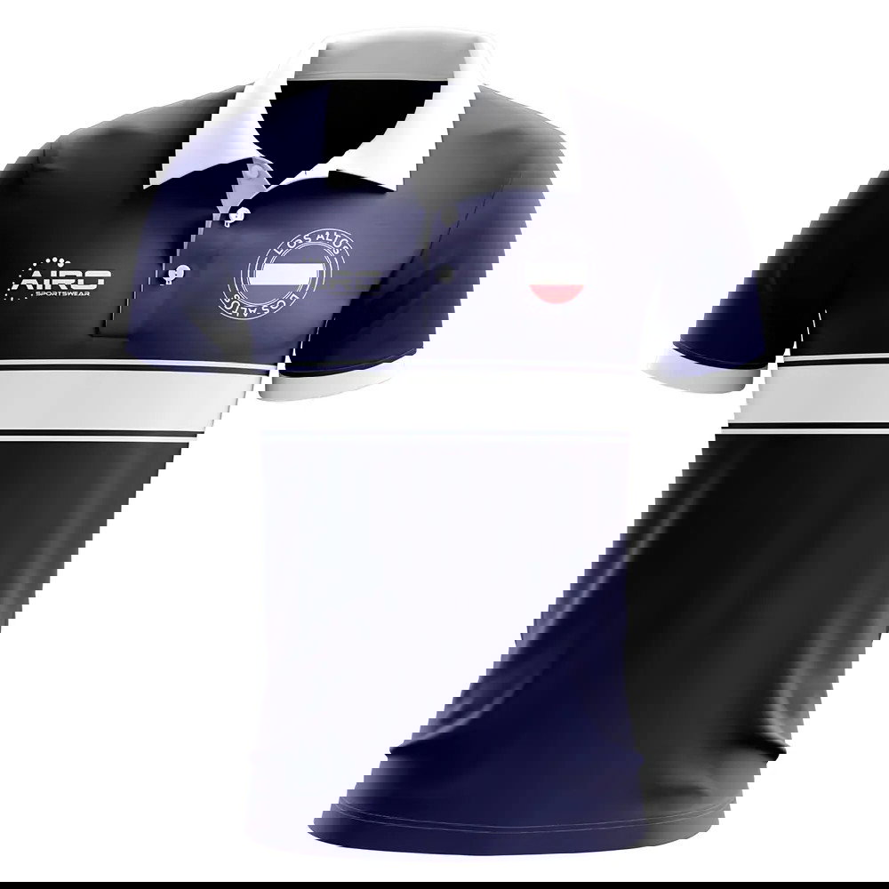 Los Altos Concept Stripe Polo Shirt (Navy)