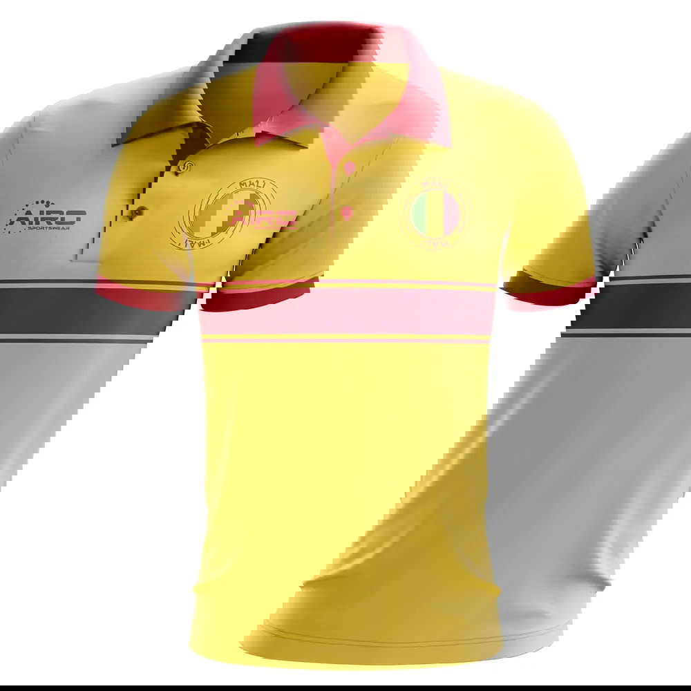 Mali Concept Stripe Polo Shirt (Yellow)