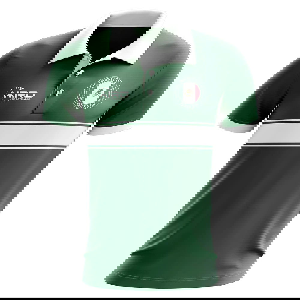 Mexico Concept Stripe Polo Shirt (Green)