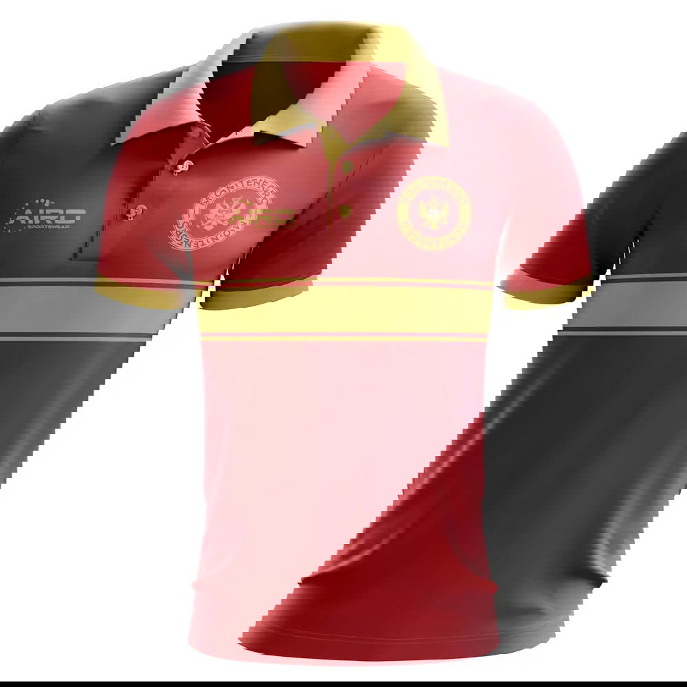 Montenegro Concept Stripe Polo Shirt (Red)